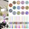 14PCS 5D Diamond Painting Hanging Ornaments – Double-Sided Mandala Diamond Art Car Ornaments, Suncatcher Wind Chimes, Crystal Gem DIY Kit for Adults, Home Decor